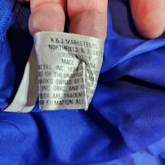 Vintage He-Man Masters of The Universe Backpack 1984 Blue Mattel Beast Man 17" - Picture 14 of 14